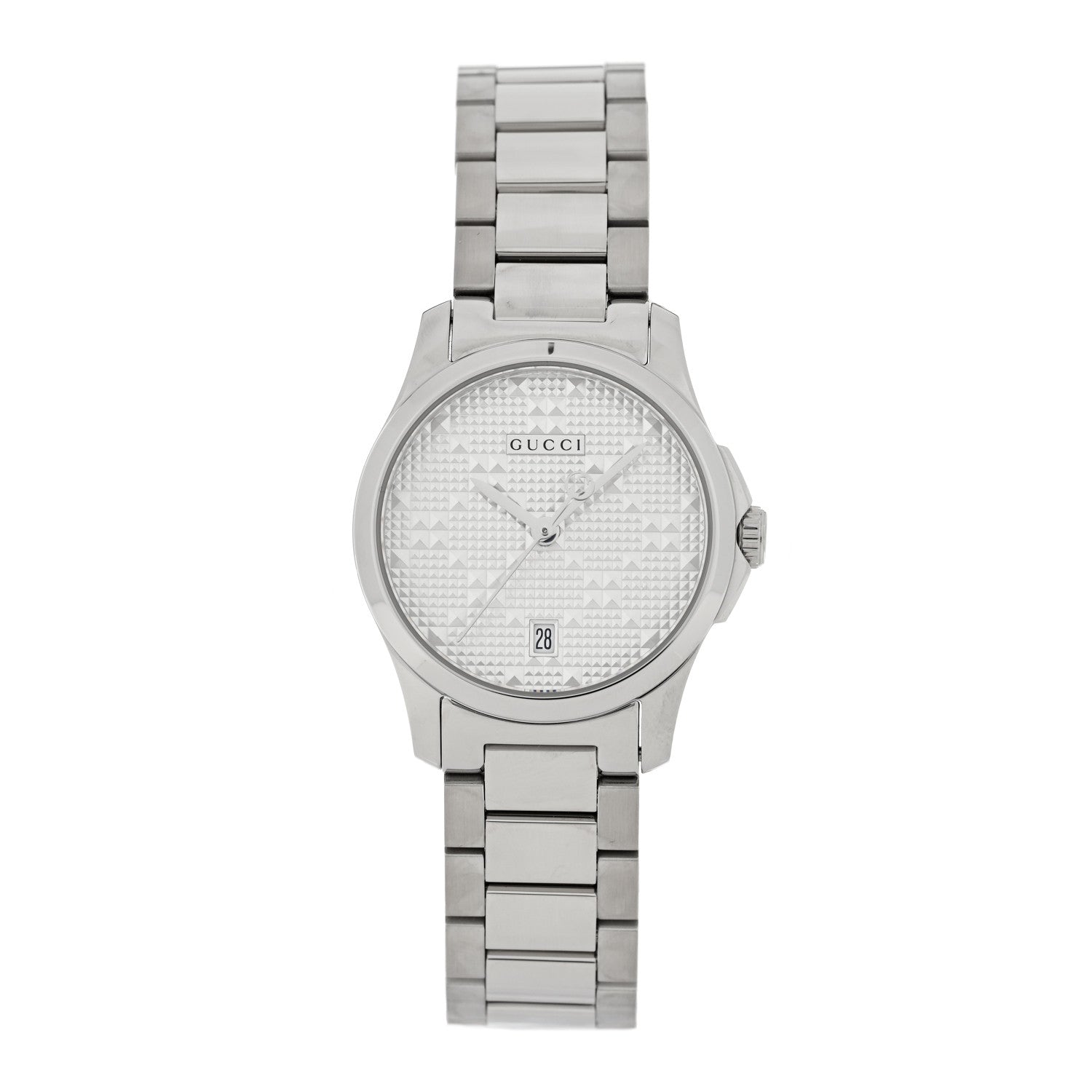Gucci Stainless Steel 27mm G-Timeless Diamante Quartz Watch 1 of 5