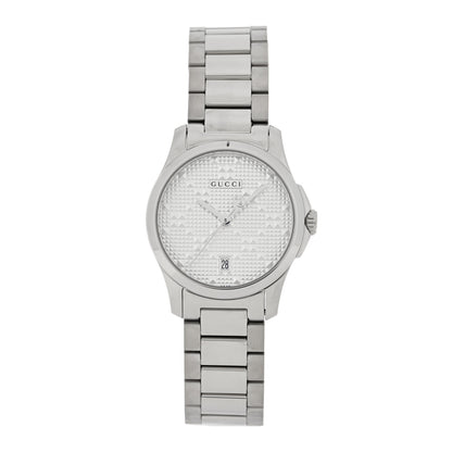 Gucci Stainless Steel 27mm G-Timeless Diamante Quartz Watch 1 of 5