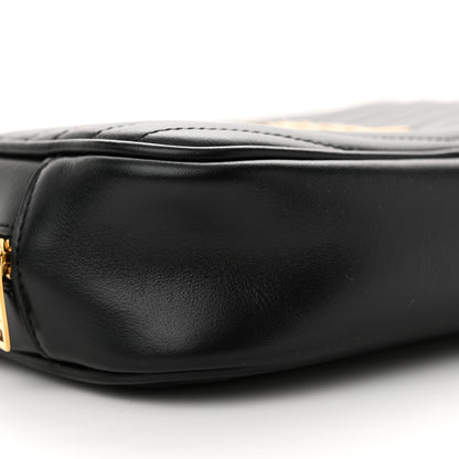 Saint Laurent Calfskin Matelasse Monogram Mini Lou Camera Bag Black 9 of 12