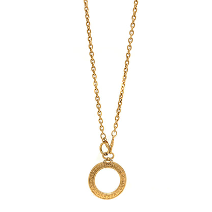 Chanel Loupe Magnifying Glass Necklace Gold 1 of 6