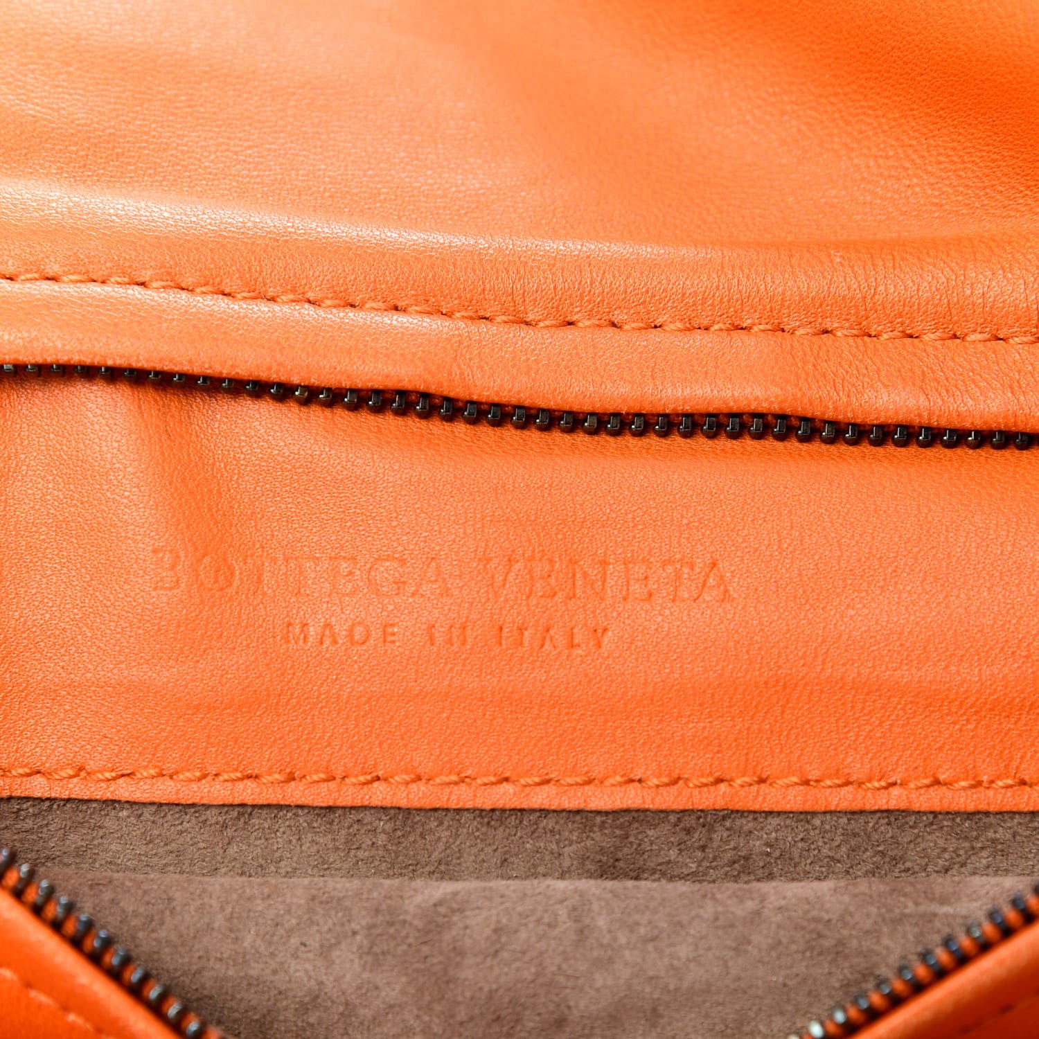 Bottega Veneta Nappa Intrecciato Turnlock Clutch Tangerine 10 of 11