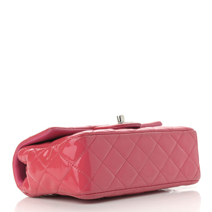 Chanel Patent Calfskin Quilted Mini Rectangular Flap Pink 3 of 12