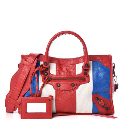 Balenciaga Agneau Arena Multicolore Classic Hardware S City Bleu White Rouge 1 of 9