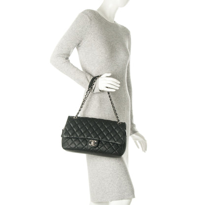 Chanel Caviar Quilted Jumbo Easy Flap Black 2 of 9