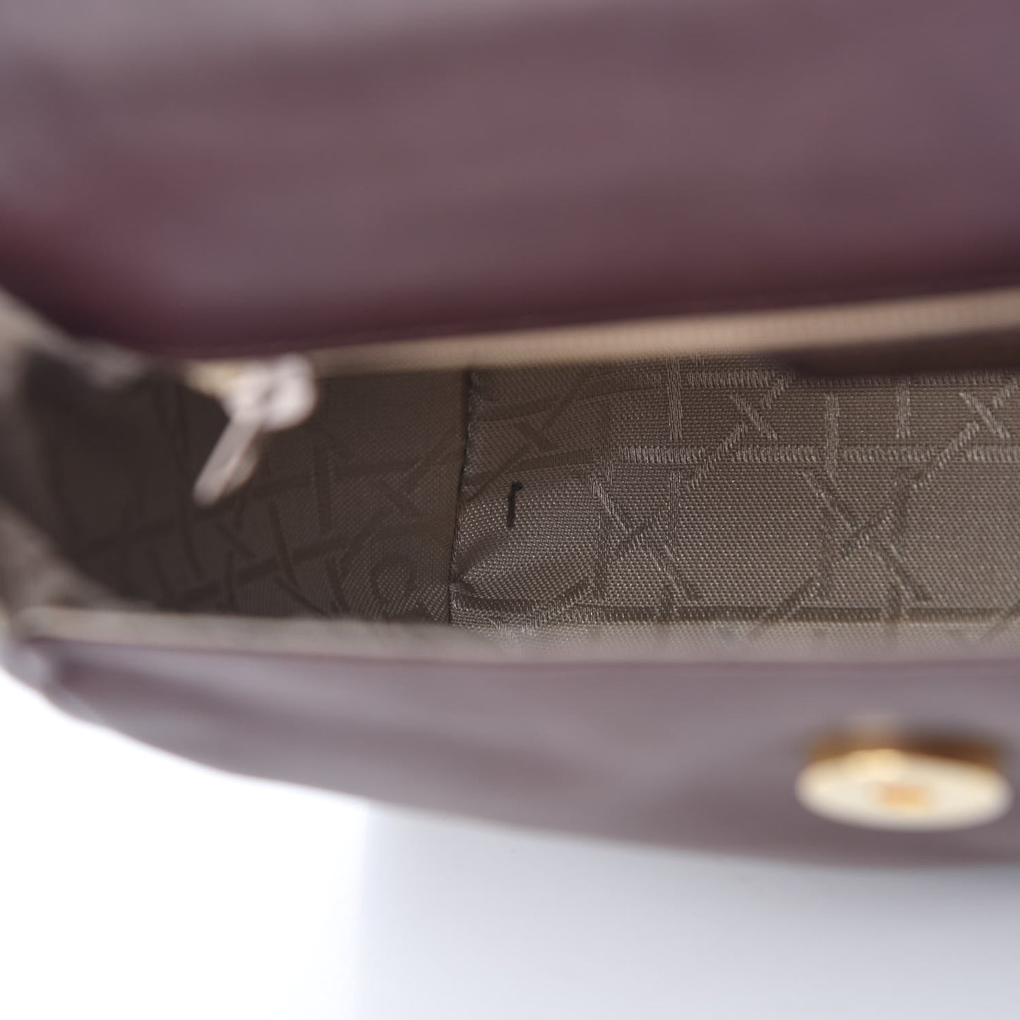 Lambskin Cannage Crossbody Flap Brown