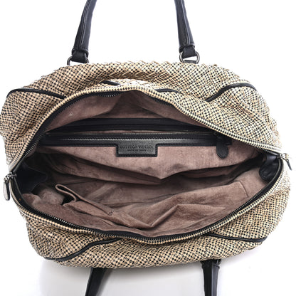 Bottega Veneta Nappa Intrecciato Satchel Black White 5 of 9