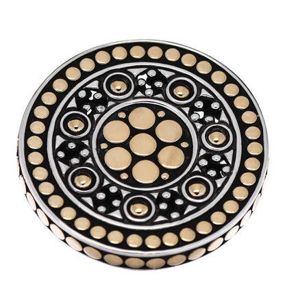 John Hardy Sterling Silver 18K Yellow Gold Jaisalmer Dot Ring 54 7 1 of 6