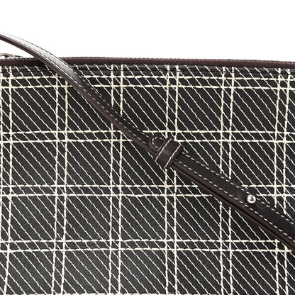 Celine Lambskin Small Trio Crossbody Bag White Brown 10 of 13