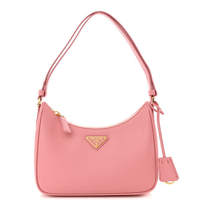 Prada Saffiano Lux Mini Re-Edition Shoulder Bag Petalo 1 of 11