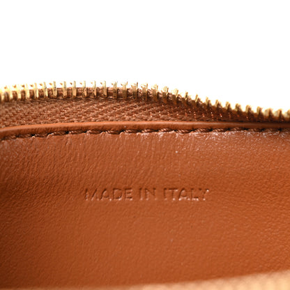 Celine Smooth Calfskin Cuir Triomphe Coin and Card Pouch With Hook Tan 7 of 11