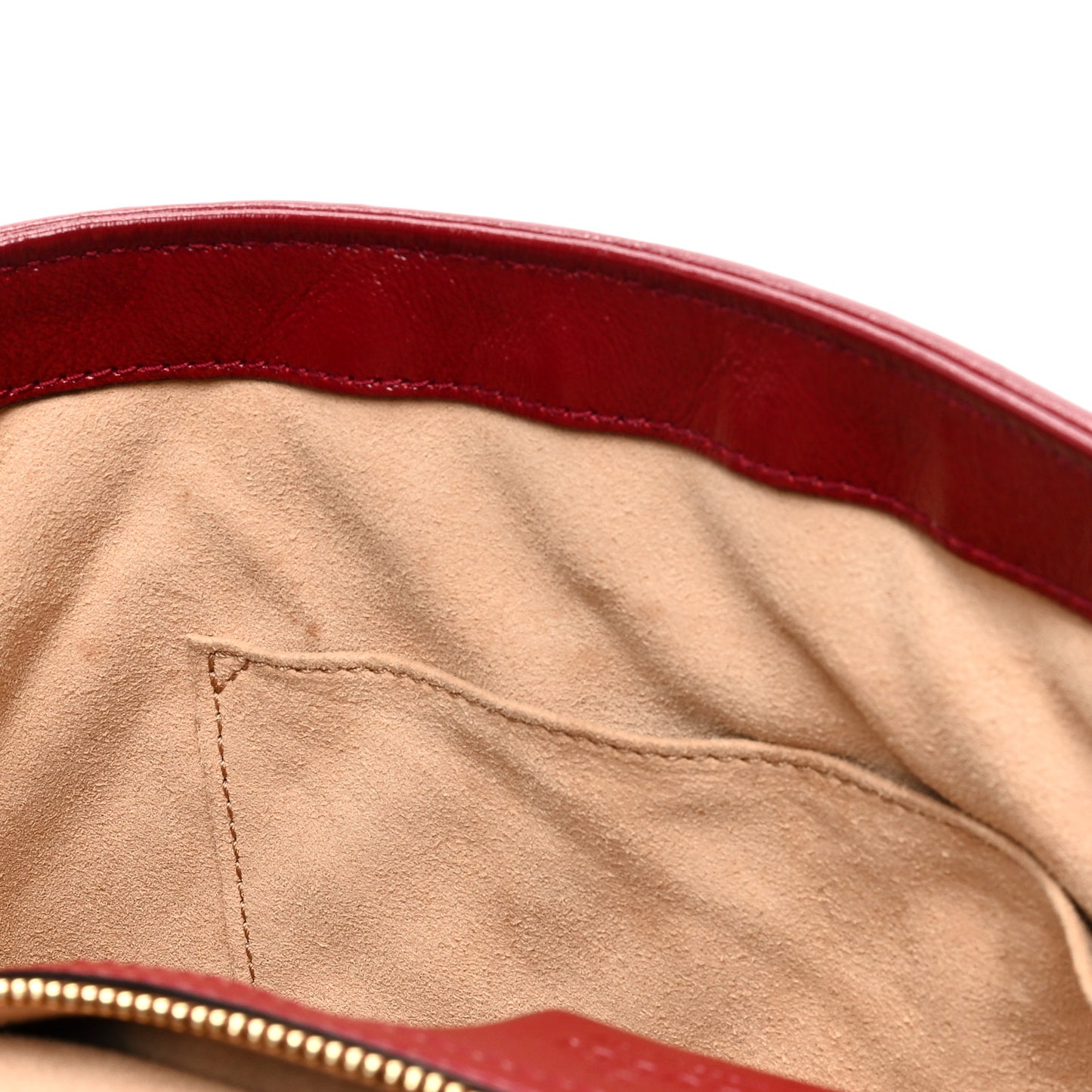 Monogram Azalea Calfskin Matelasse Diagonal Medium GG Marmont Shoulder Bag Beige Ebony New Cherry Red