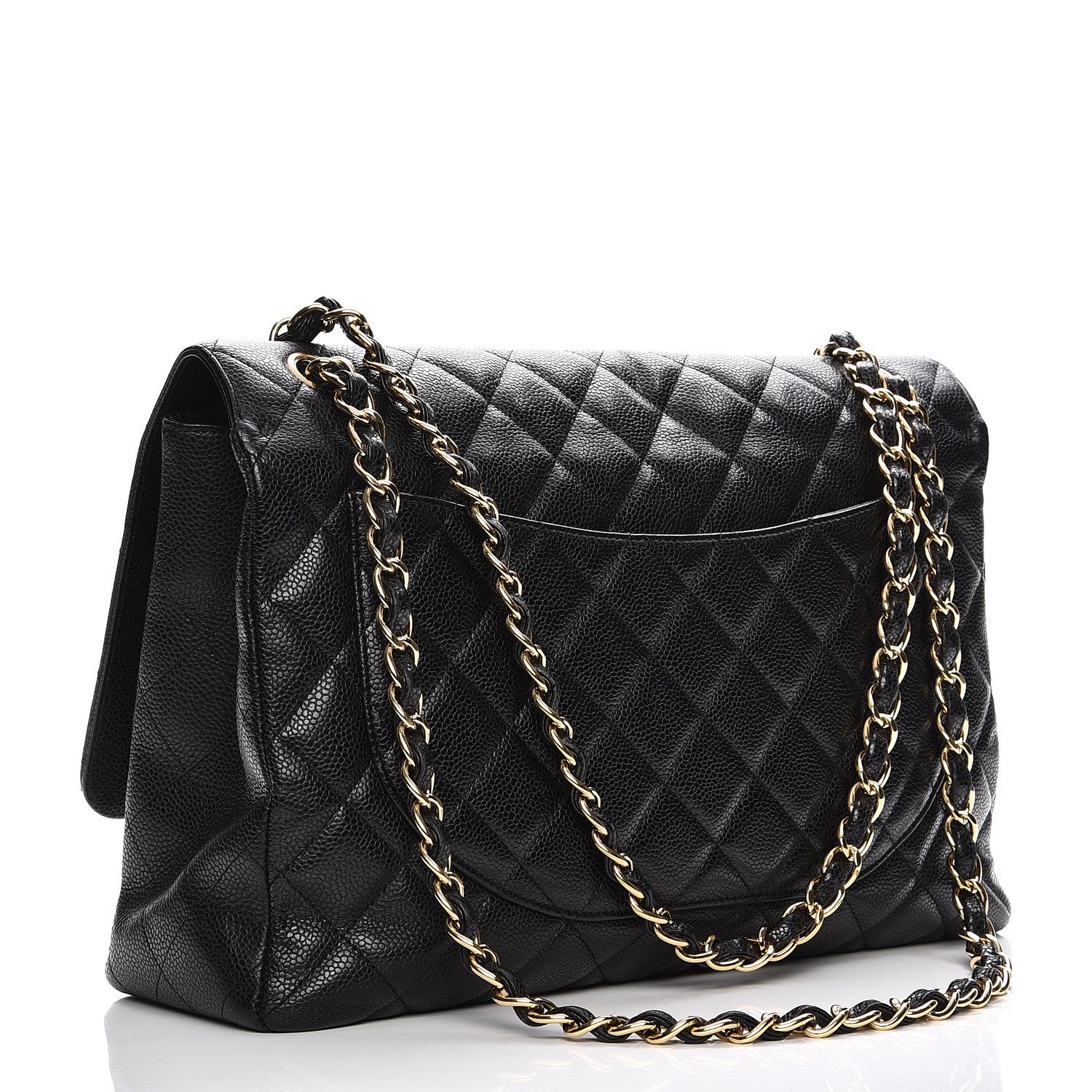 Chanel Caviar Quilted Maxi Single Flap Black 3 of 13