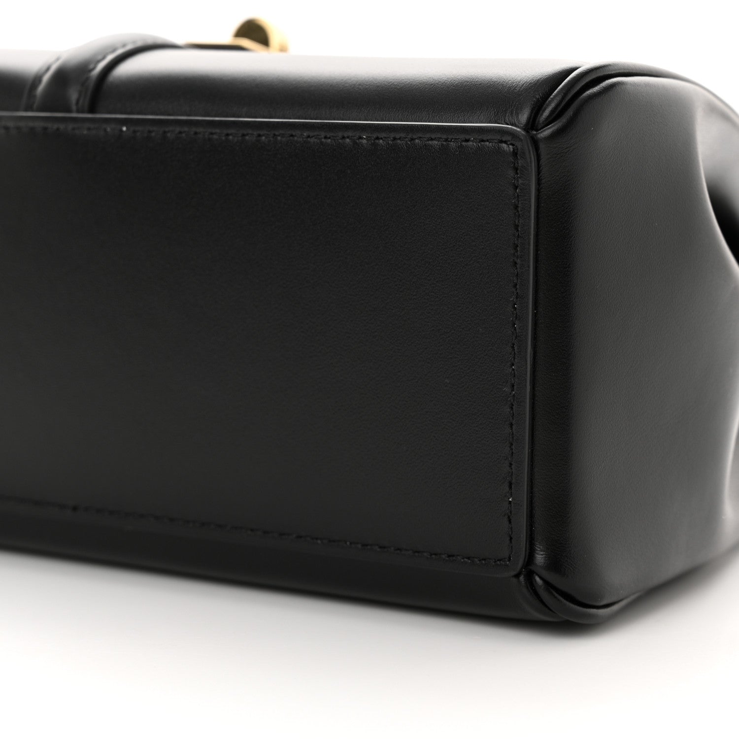 Celine Satinated Calfskin Mini 16 Top Handle Bag Black 10 of 12