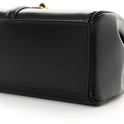Celine Satinated Calfskin Mini 16 Top Handle Bag Black 10 of 12