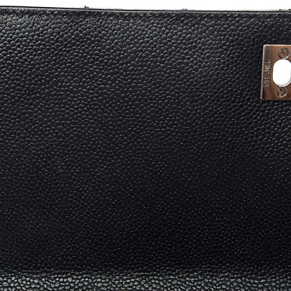 Chanel Caviar Quilted Jumbo Kelly Flap Black 10 of 18