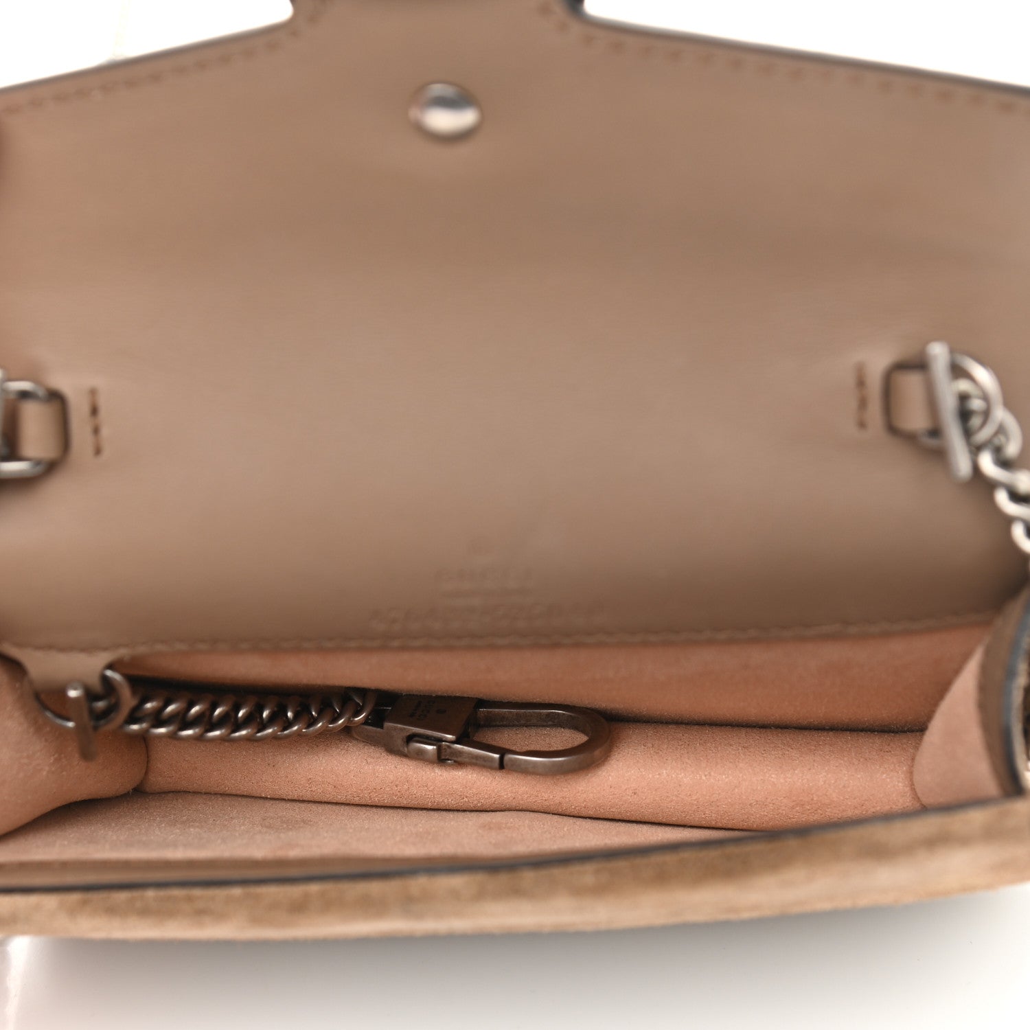 Gucci GG Supreme Monogram Super Mini Dionysus Shoulder Bag Taupe 5 of 12