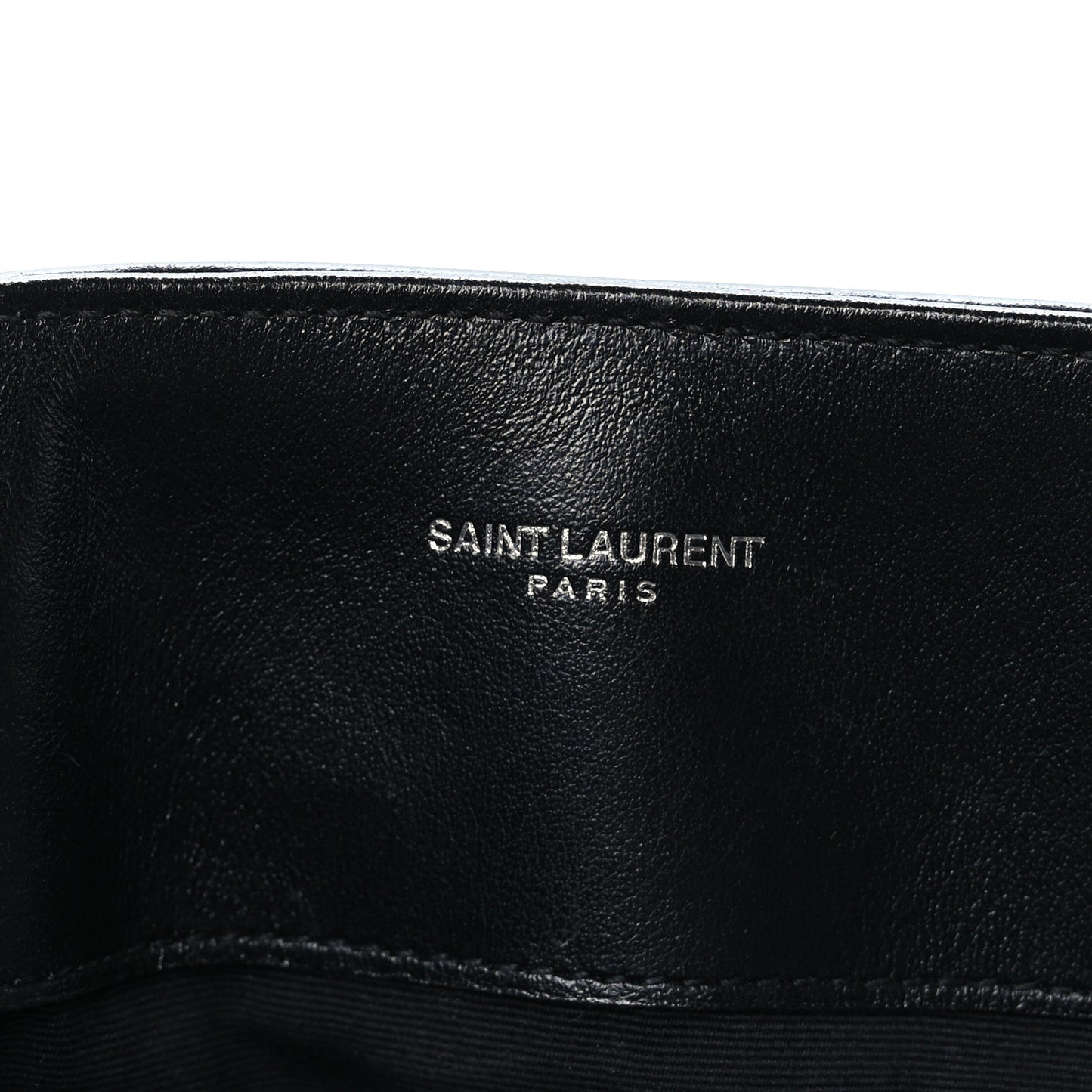 Calfskin Y Quilted Monogram Large Loulou Shopper Black