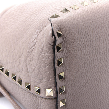 Valentino Garavani Grained Calfskin Rockstud Mini Bucket Bag Poudre 6 of 9