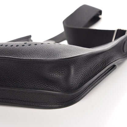 Hermes Taurillon Clemence Evelyne III PM Black 9 of 10
