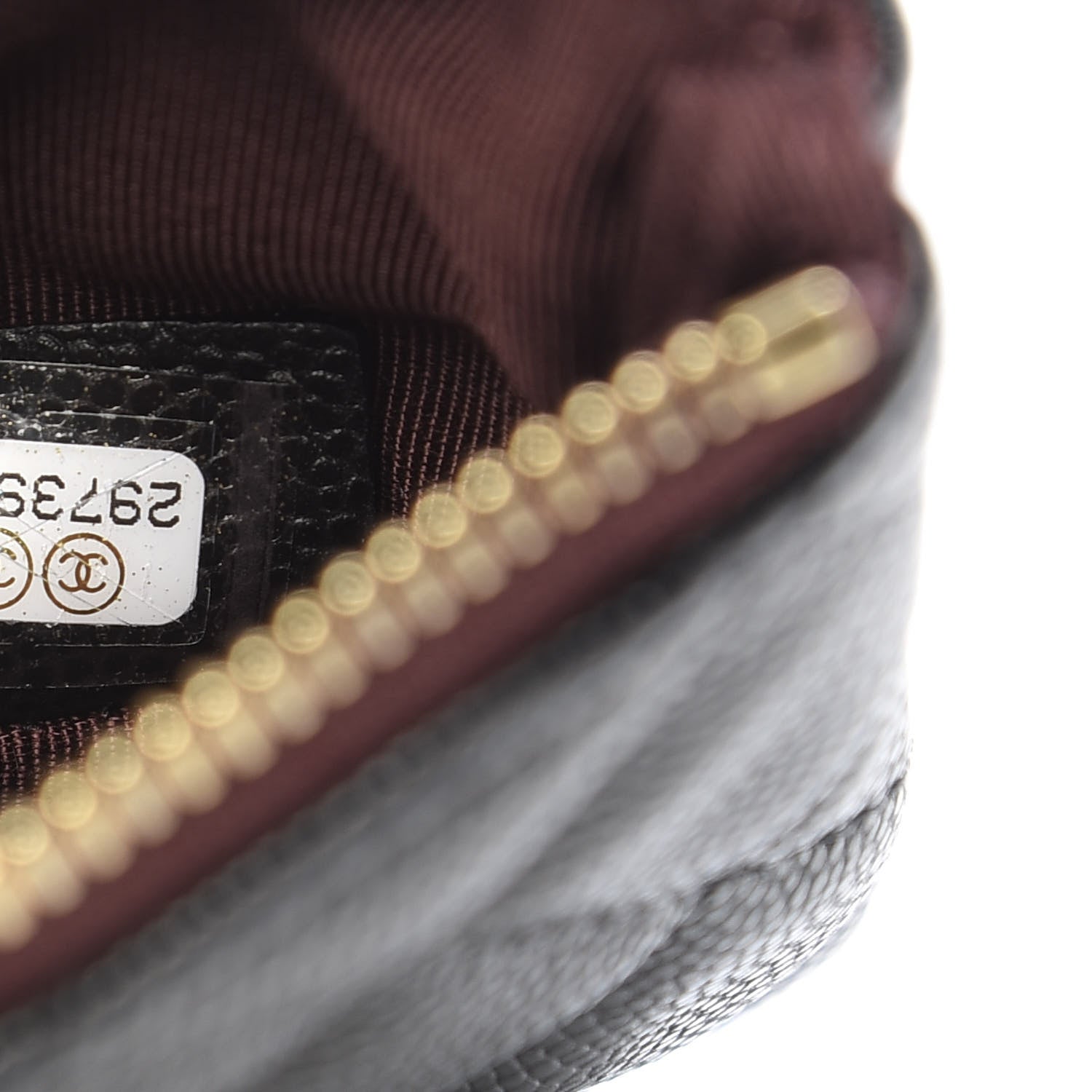 Chanel Caviar Quilted Small Cosmetic Case Black 7 of 8