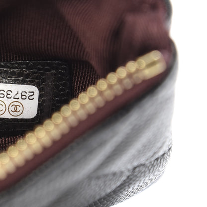 Chanel Caviar Quilted Small Cosmetic Case Black 7 of 8