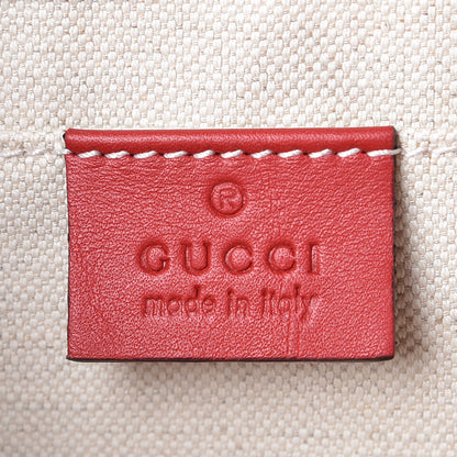 Gucci Calfskin Peony Small Chain Shoulder Bag Hibiscus Red 7 of 10