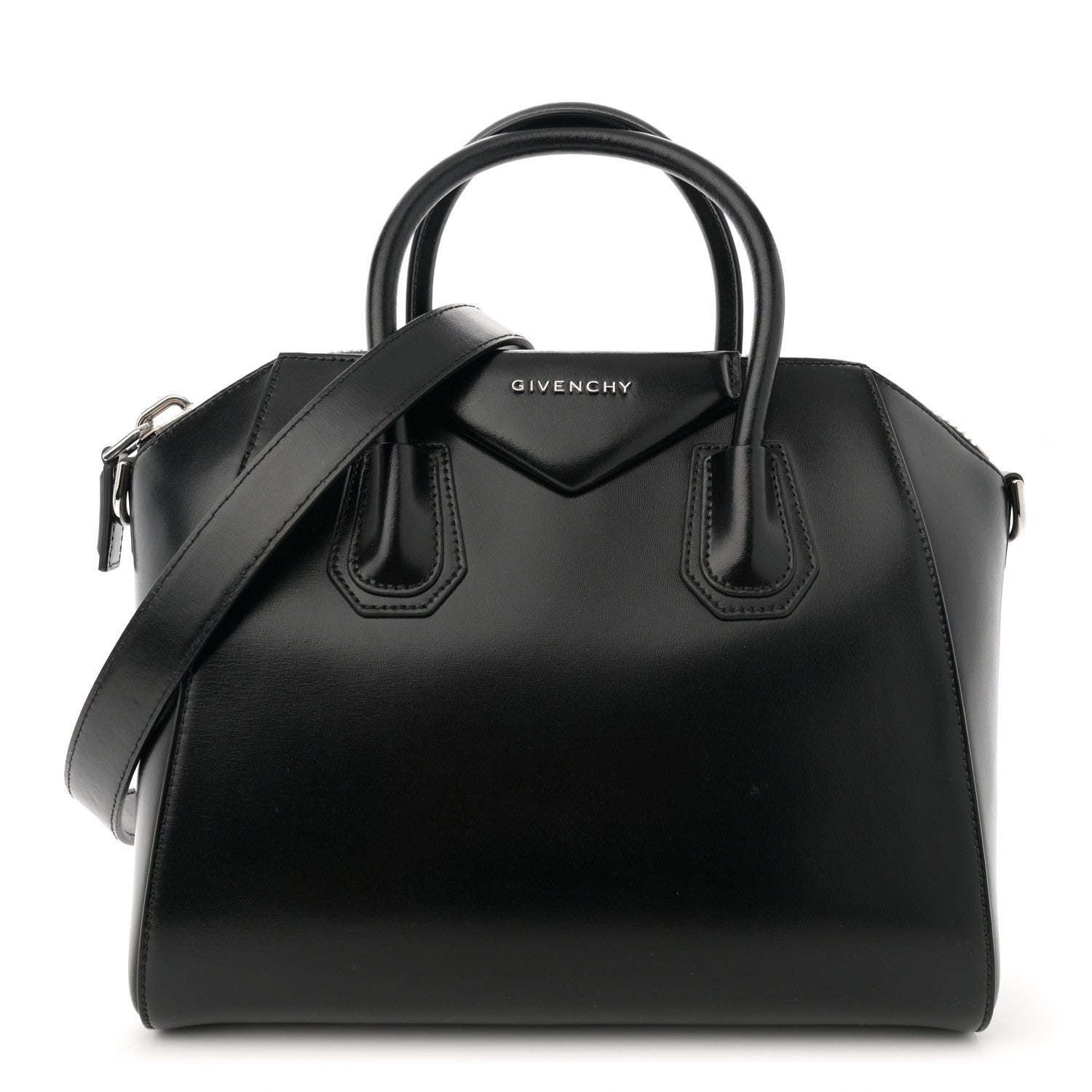 Givenchy Shiny Lord Calfskin Small Antigona Black 1 of 12