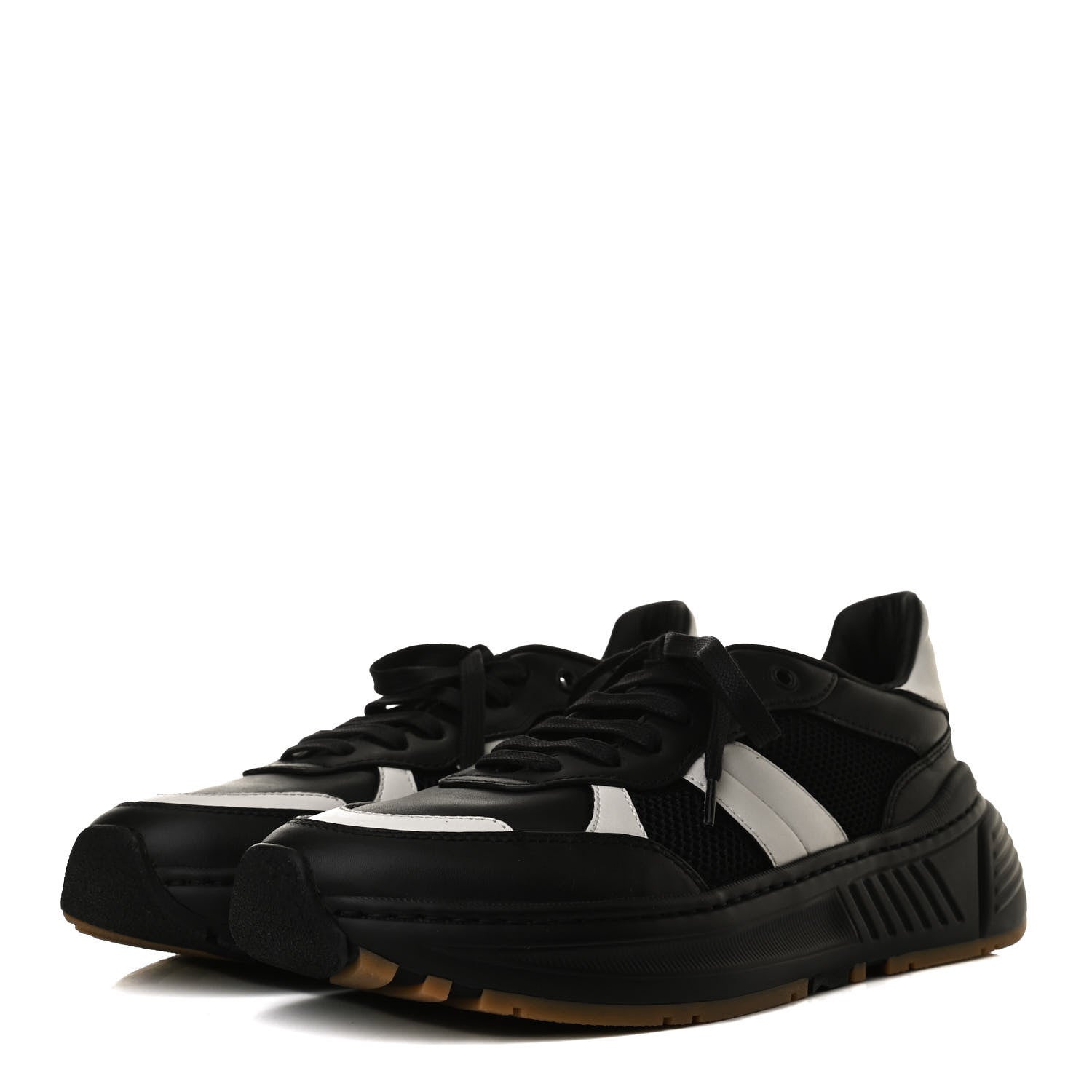 Bottega Veneta Calfskin Technical Mesh Speedster Sneakers 42 Black 3 of 10