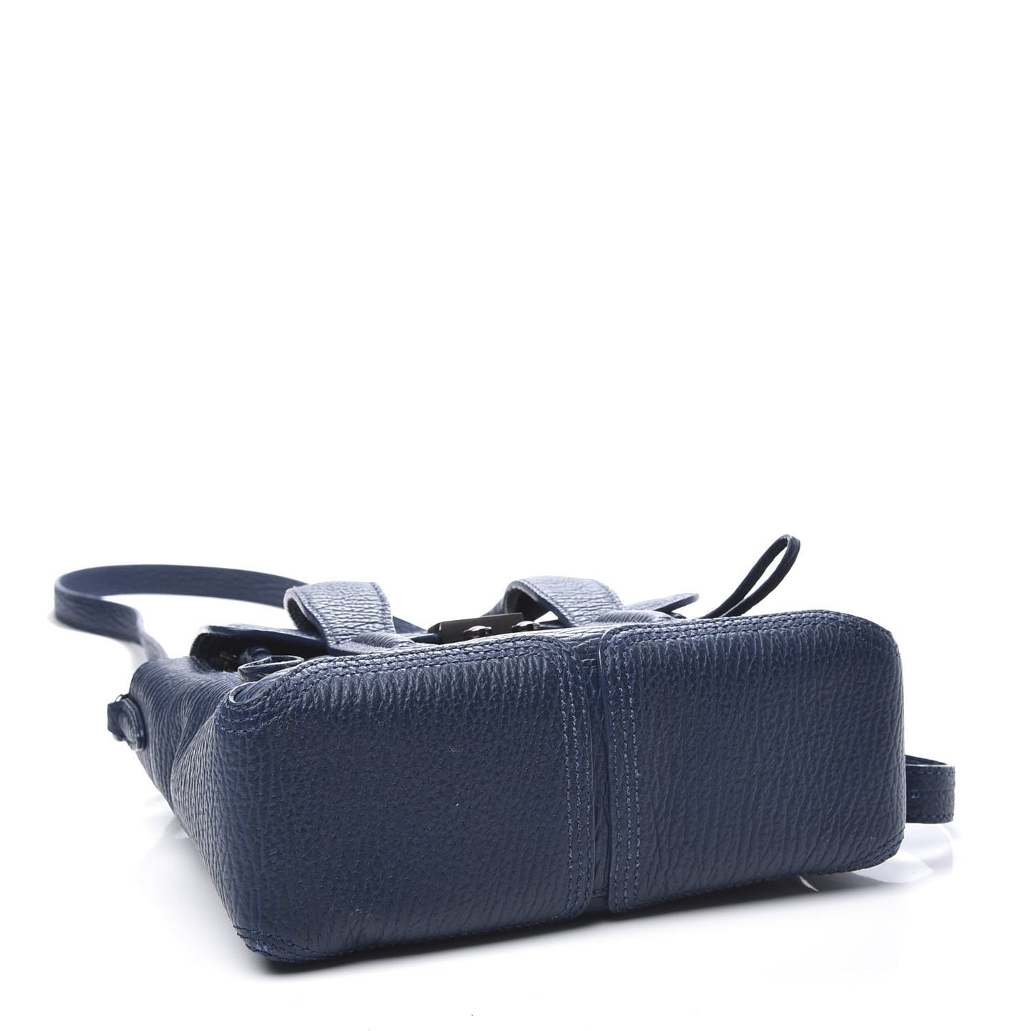 3.1 Textured Calfskin Mini Pashli Satchel Lapis Black