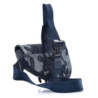 Christian Dior X Peter Doig Denim Camouflage Saddle Bag 3 of 9