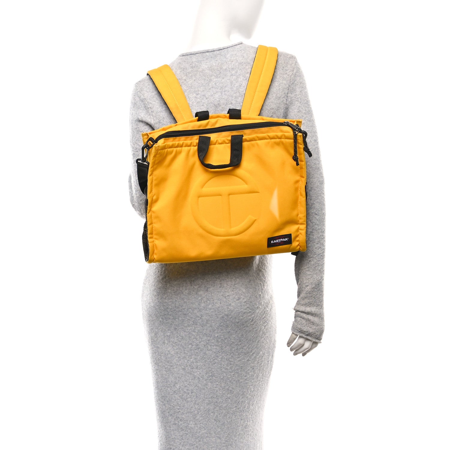 Telfar x EASTPAK Tactical Nylon Medium Shopper Yellow 2 of 9