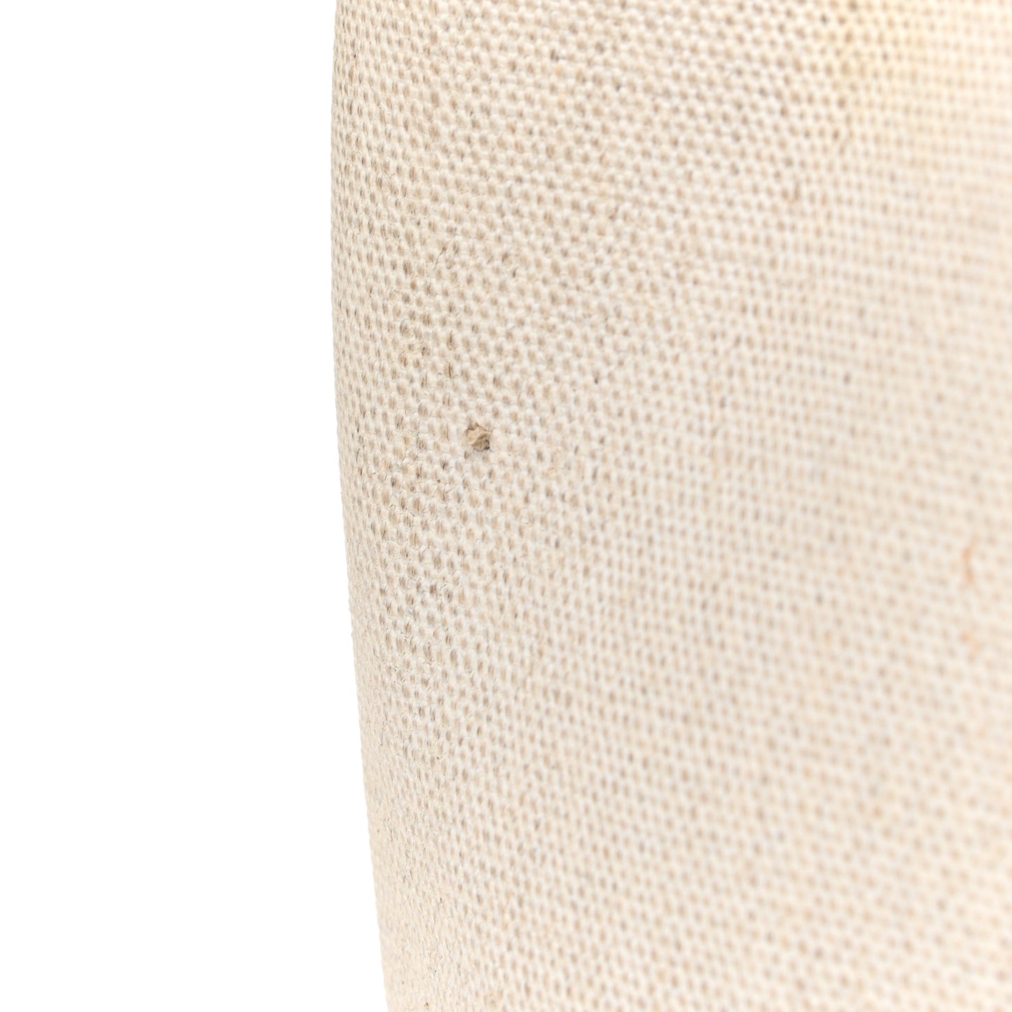 Canvas Calfskin Teddy Drawstring Shopping Tote White Black