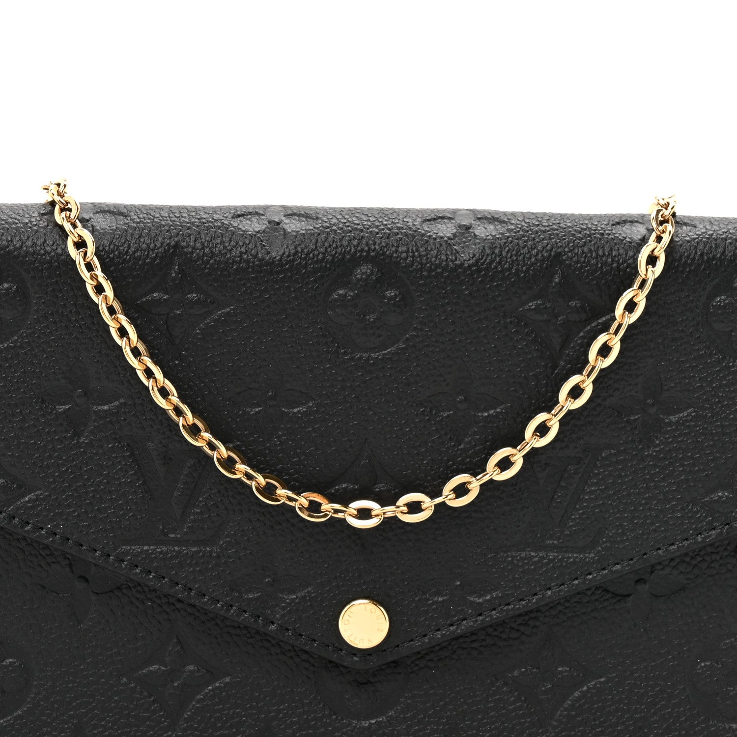 Louis Vuitton Empreinte Pochette Felicie Chain Wallet Black 10 of 13