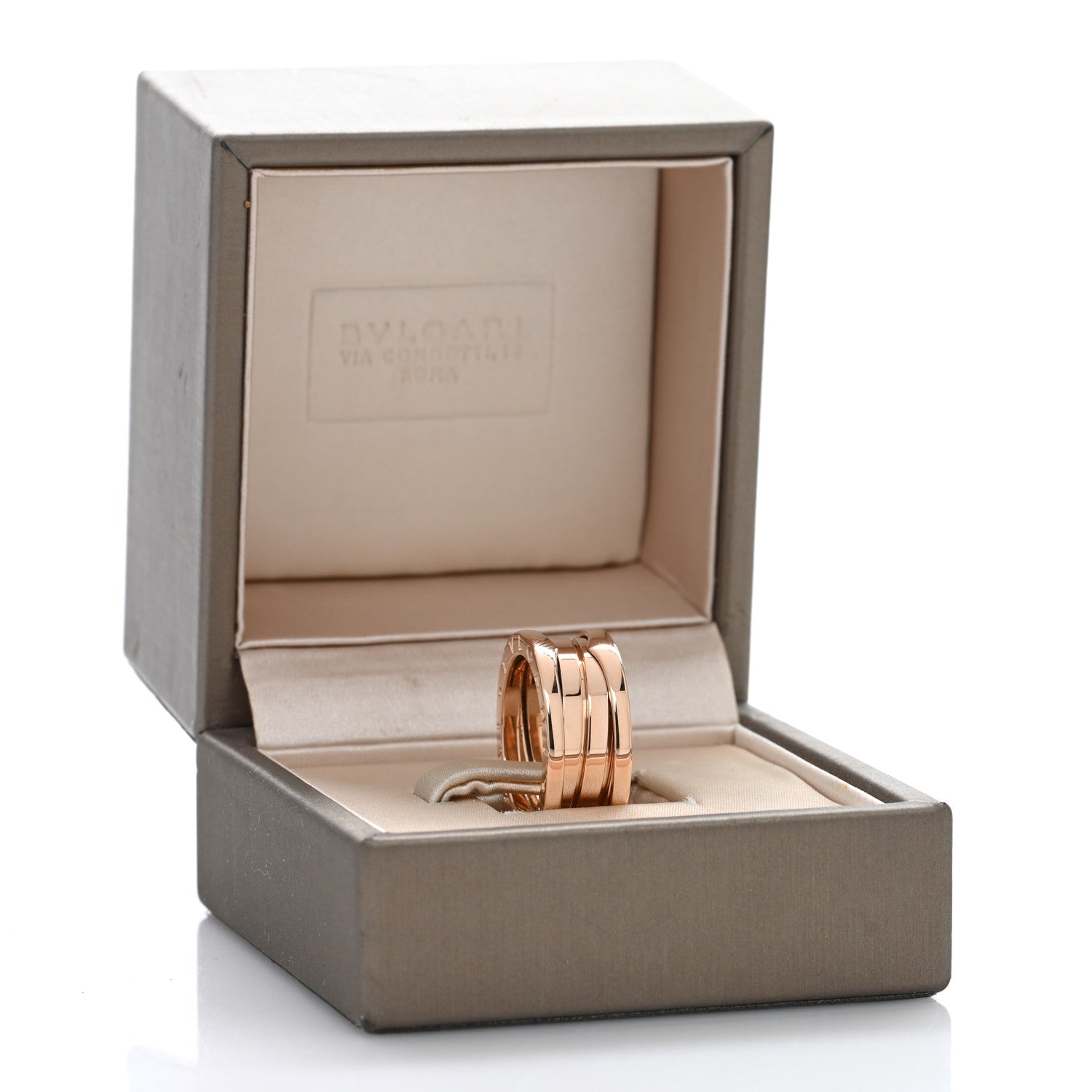 Bulgari 18K Rose Gold B.Zero1 Three-Band Ring 52 6 5 of 5