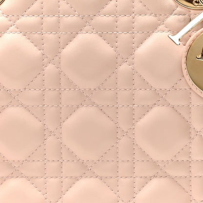 Christian Dior Lambskin Cannage Medium Lady Dior Light Pink 8 of 11