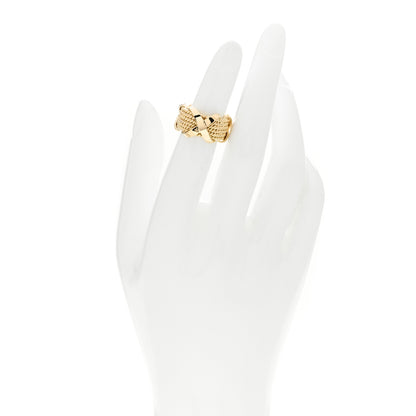 Tiffany 18K Yellow Gold Schlumberger Rope Six Row X Ring 47 4 2 of 4