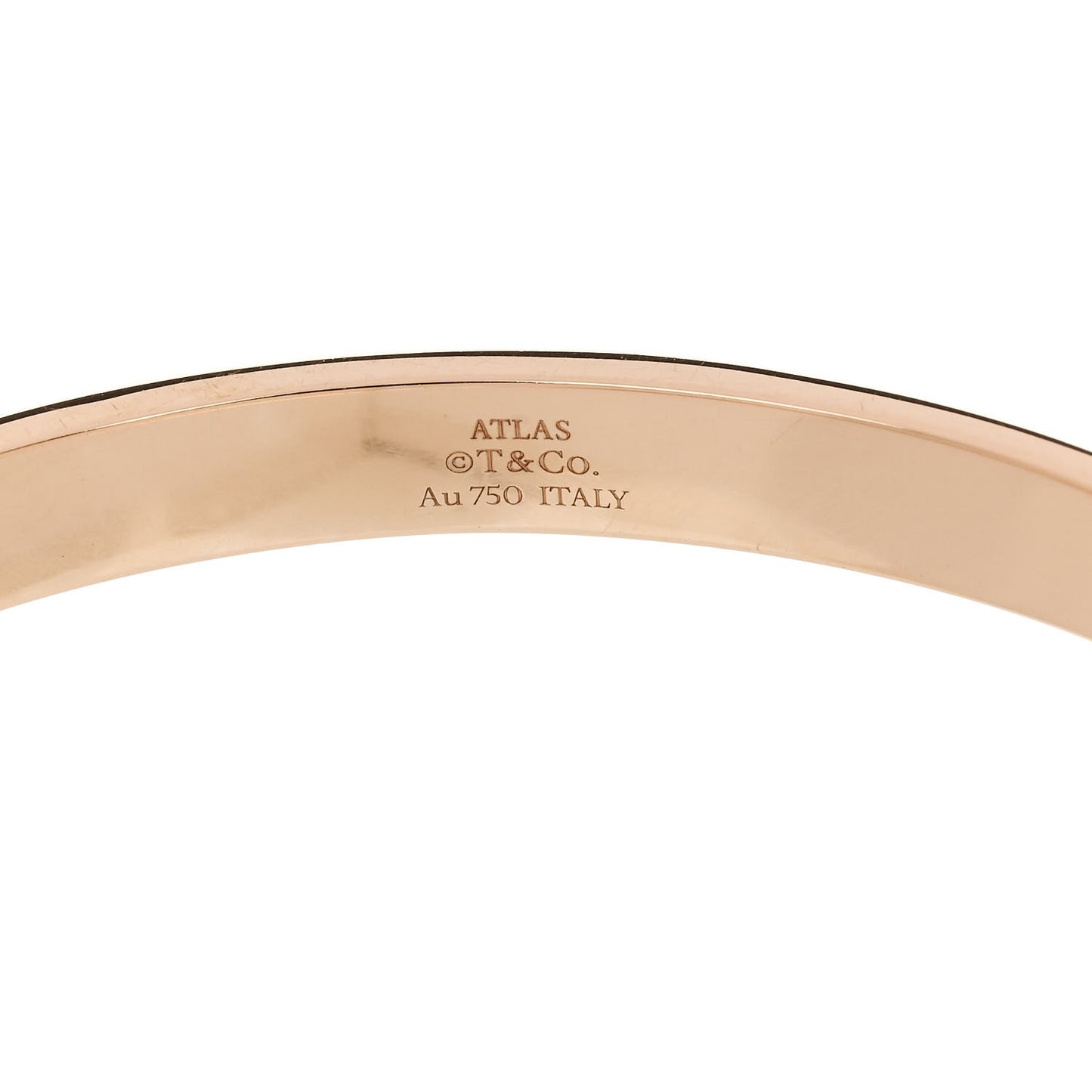 18K Rose Gold Diamond Atlas Closed Hinged Bangle Bracelet