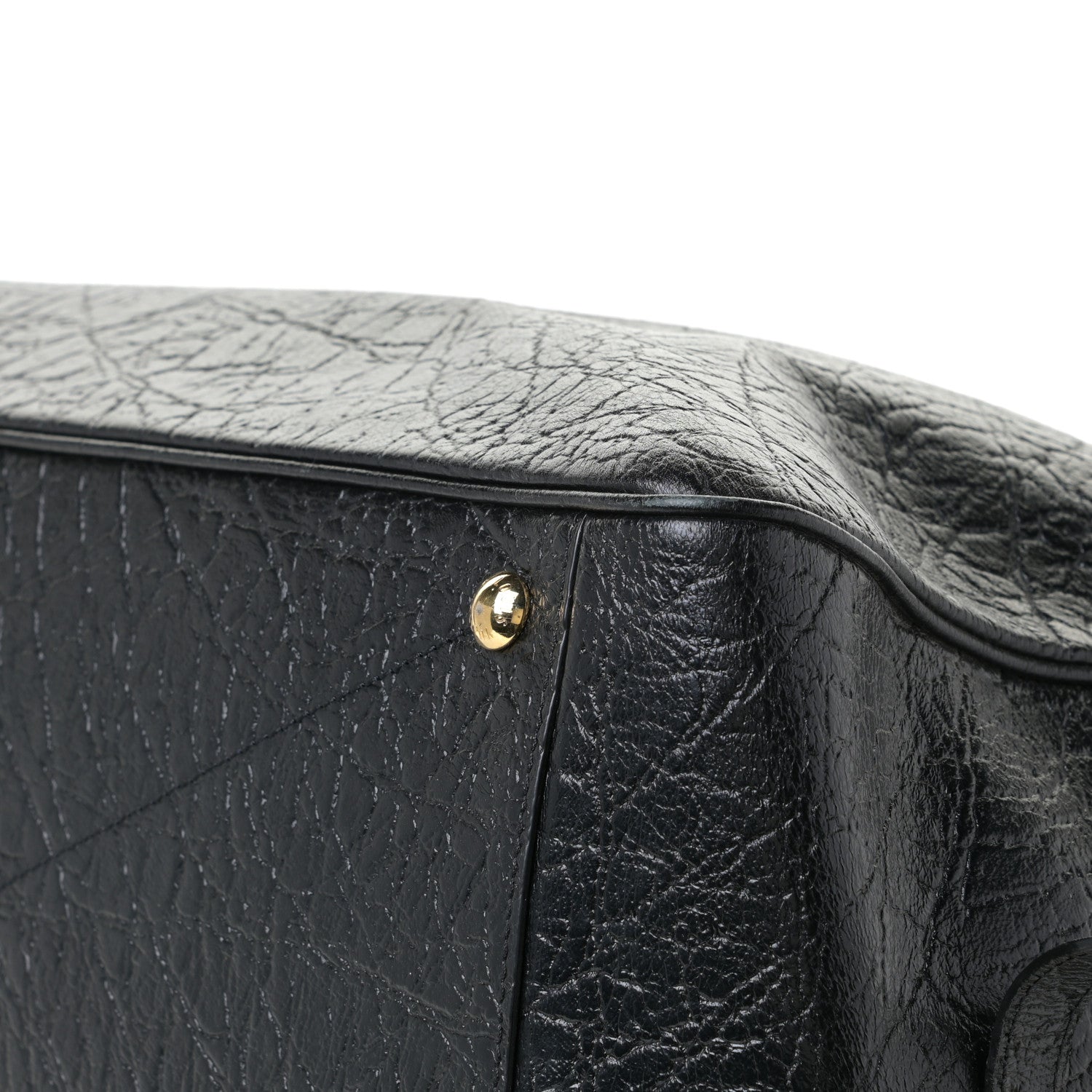 Louis Vuitton Cuir Indra Duffle Bag Black 8 of 15