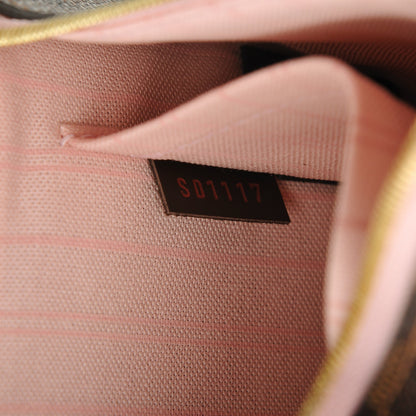 Louis Vuitton Damier Ebene Neverfull MM GM Pochette Rose Ballerine 8 of 8