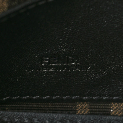 Fendi Fabric Jacquard FF 1974 Nano Baguette Charm Tobacco Moro Black 6 of 8