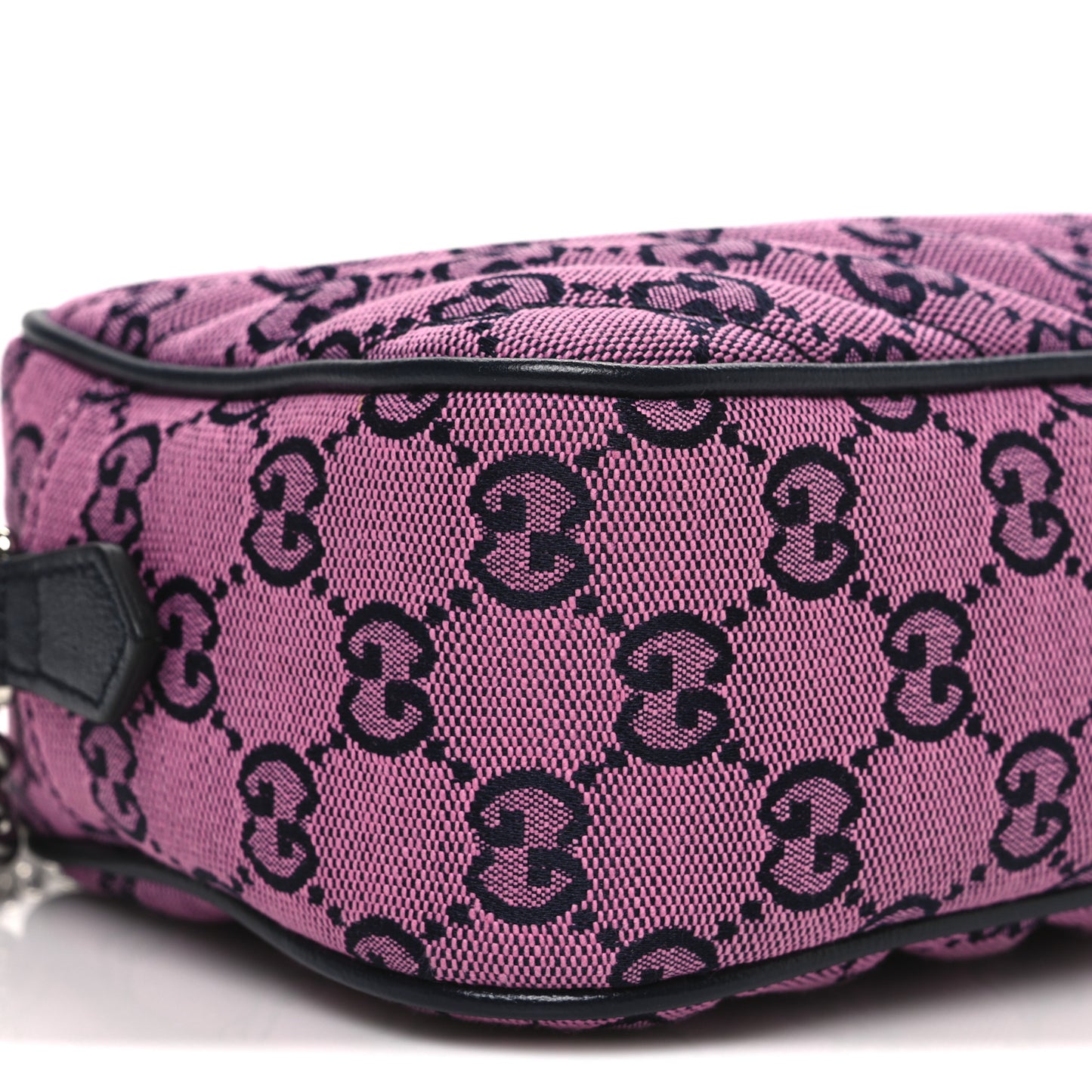 Monogram Multicolor Matelasse Diagonal Small GG Marmont Chain Shoulder Bag Pink Blue