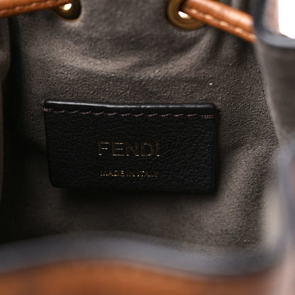 Fendi Vitello Cristallo Nature F is Fendi FF 1974 Embossed Mini Mon Tresor Bucket Bag Cuoio 6 of 10