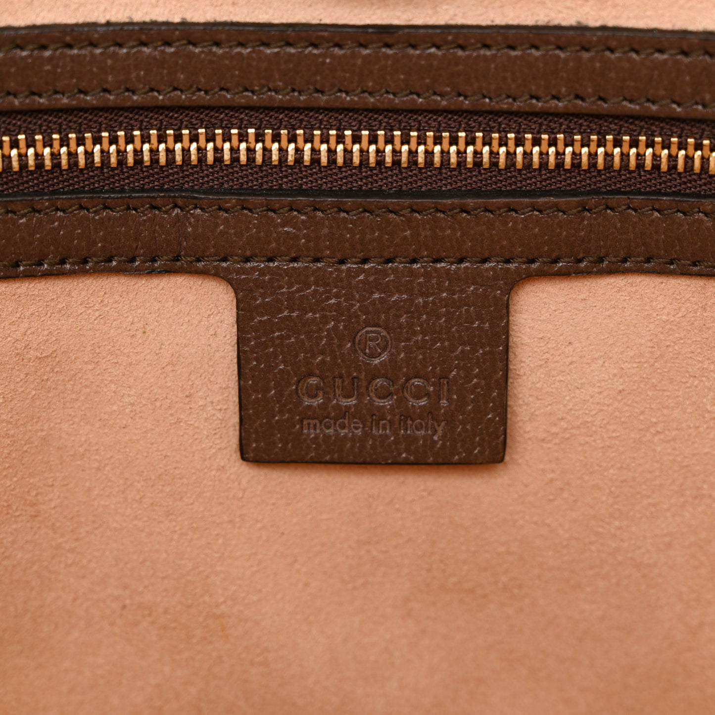 GG Supreme Monogram Medium Ophidia Shopping Tote Brown