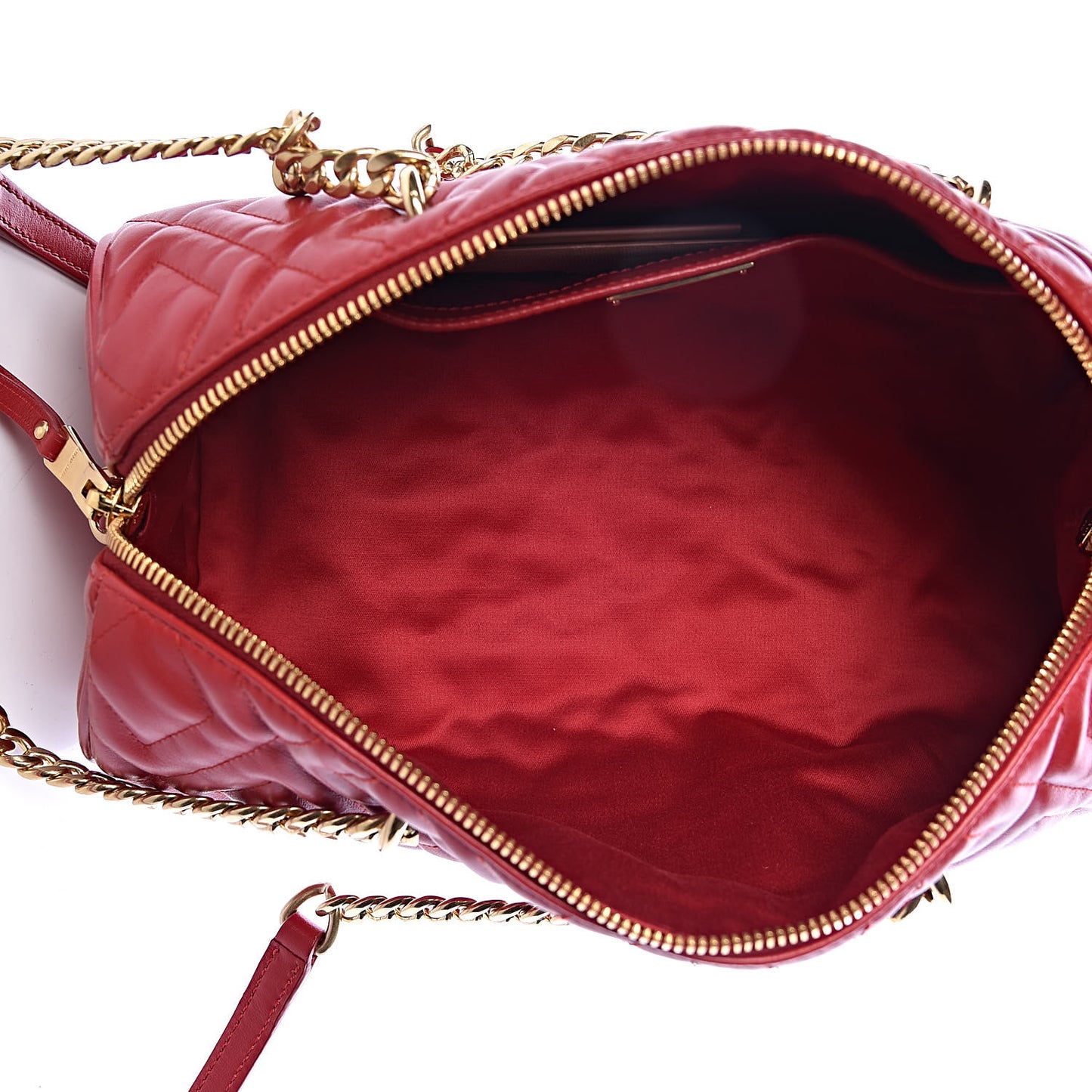 Soft Calf Quilted Cylinder Shoulder Bag Fuoco