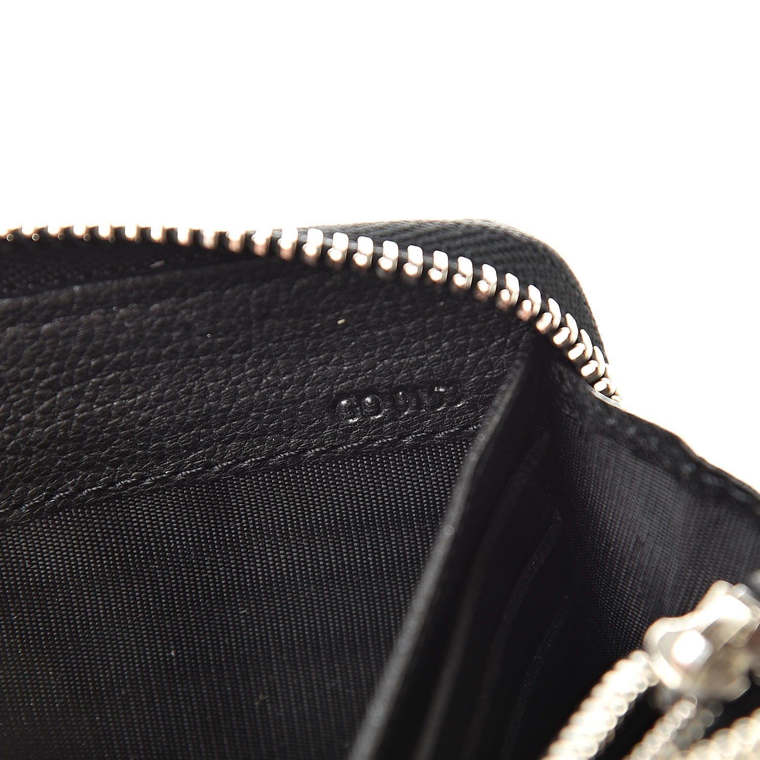 Givenchy Sugar Goatskin Pandora Half Zip Long Wallet Black 8 of 15