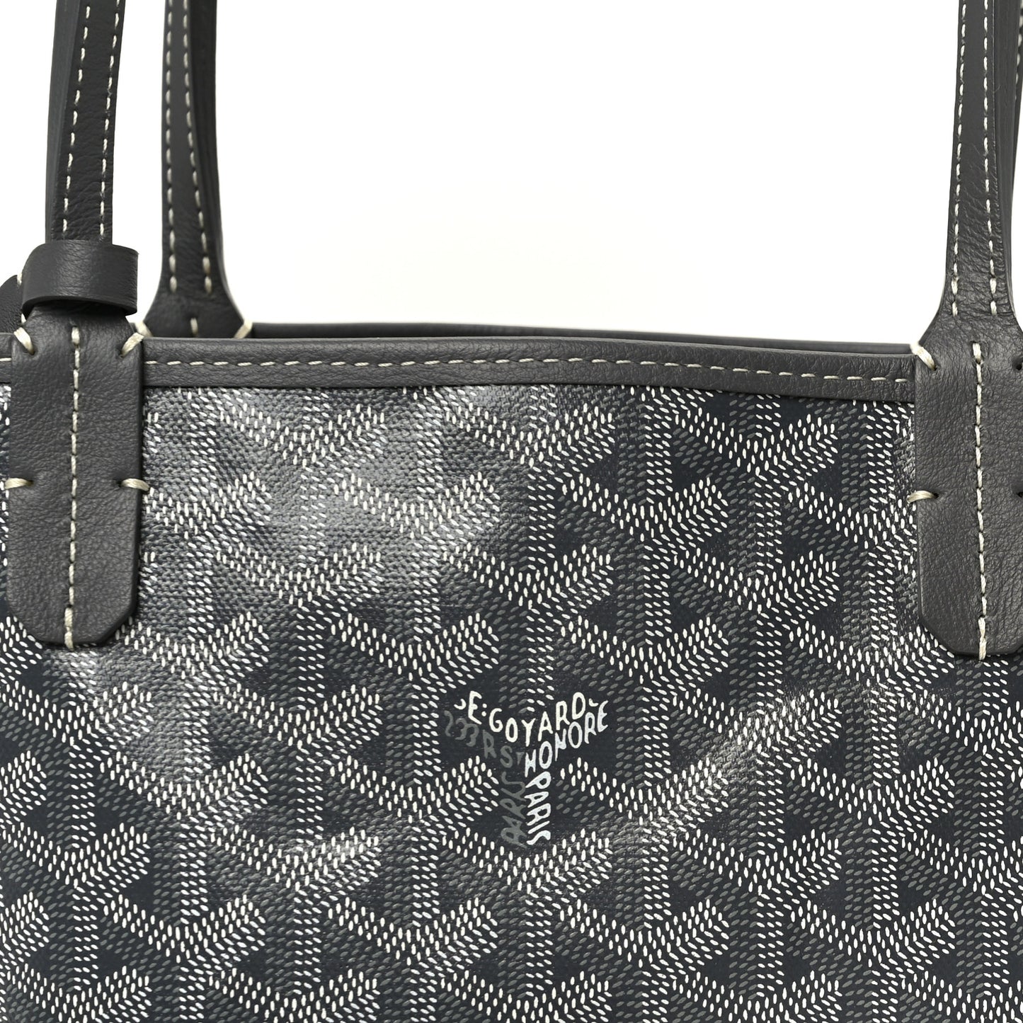 Goyardine Reversible Mini Anjou Grey