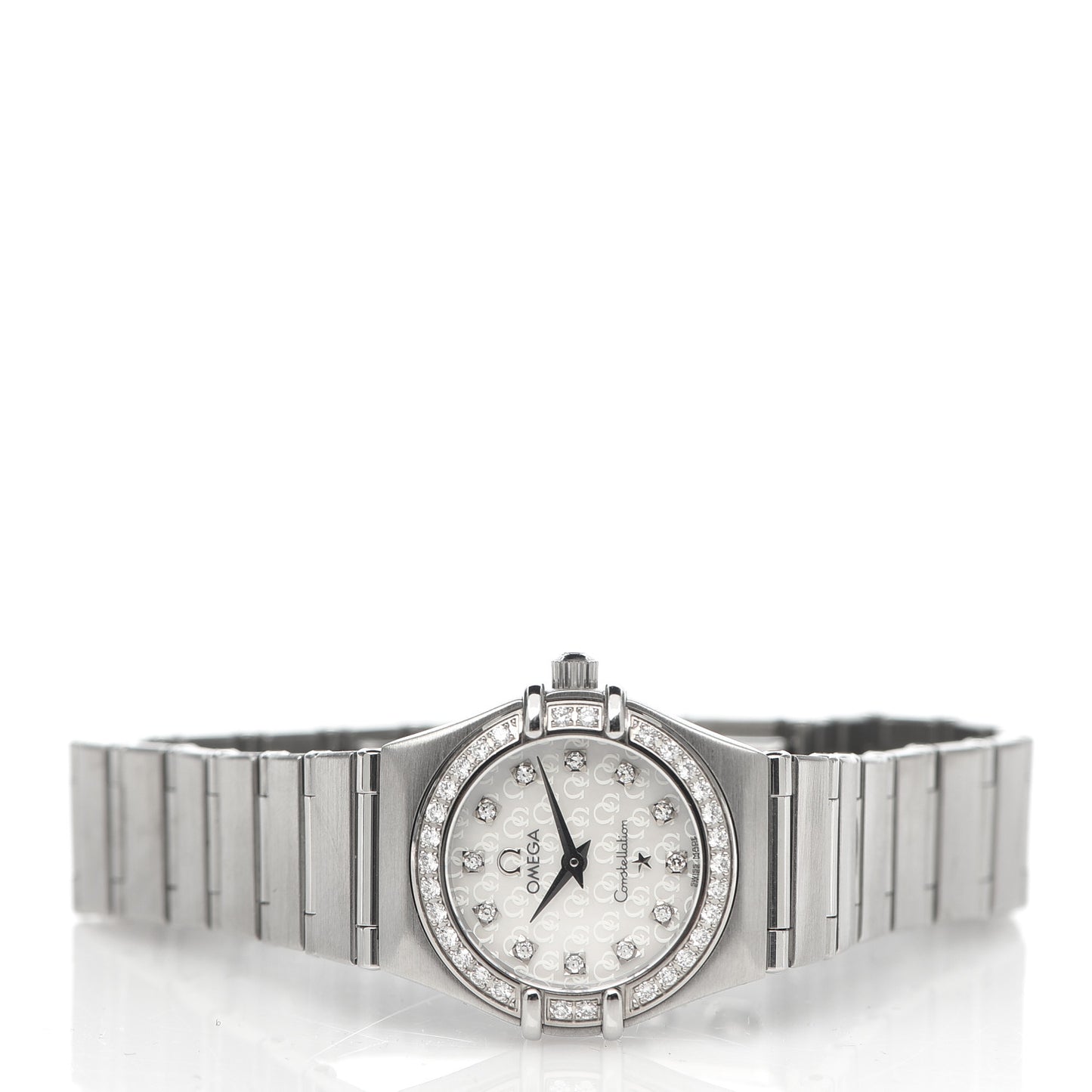 Stainless Steel Diamond Bezel Mother of Pearl 22mm Constellation Quartz Watch 1460.75.00