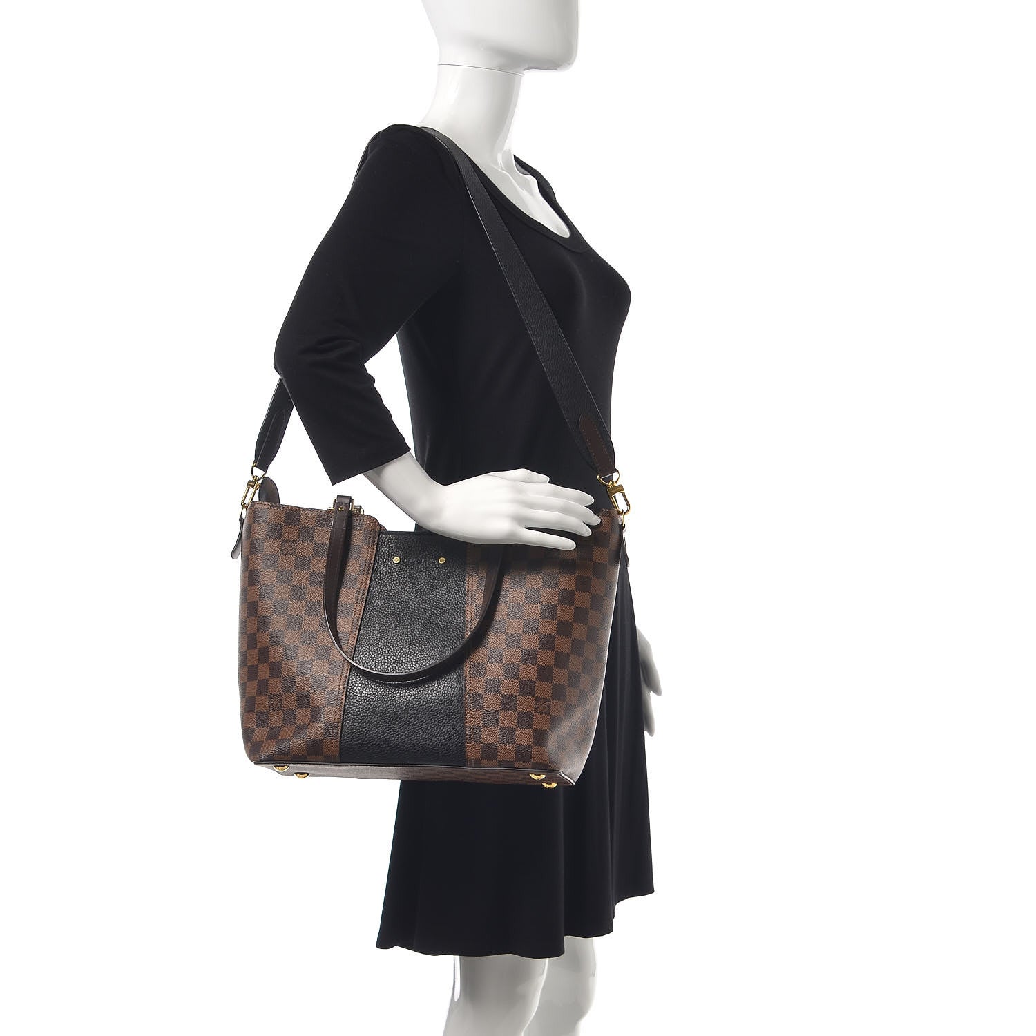 Louis Vuitton Damier Ebene Jersey Black 2 of 9