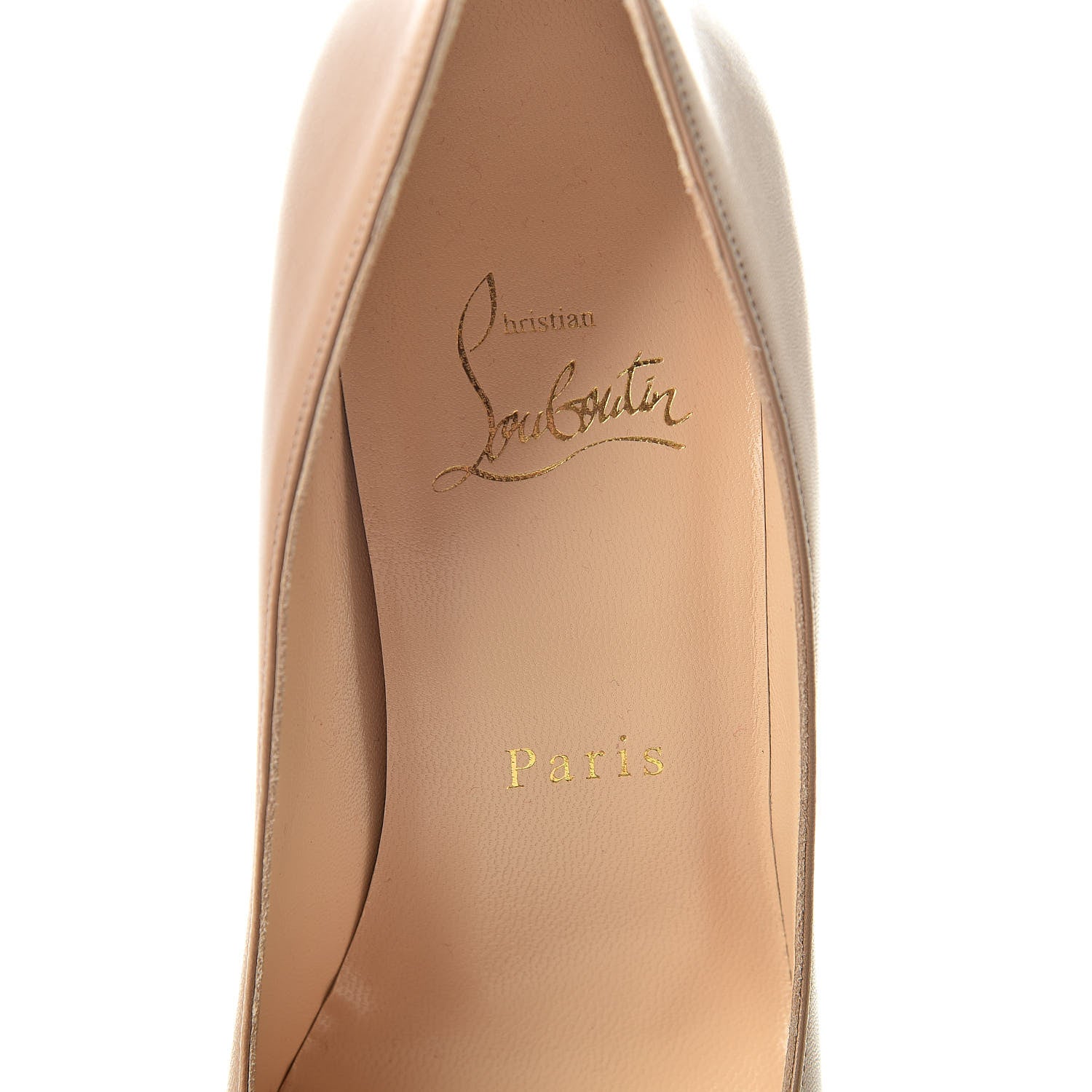 Christian Louboutin Kid Apostrophy 70 Pumps 36 Dune 6 of 9