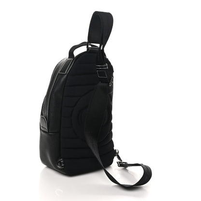 Christian Dior X PETER DOIG Grained Calfskin Slingbag Backpack Black 3 of 10